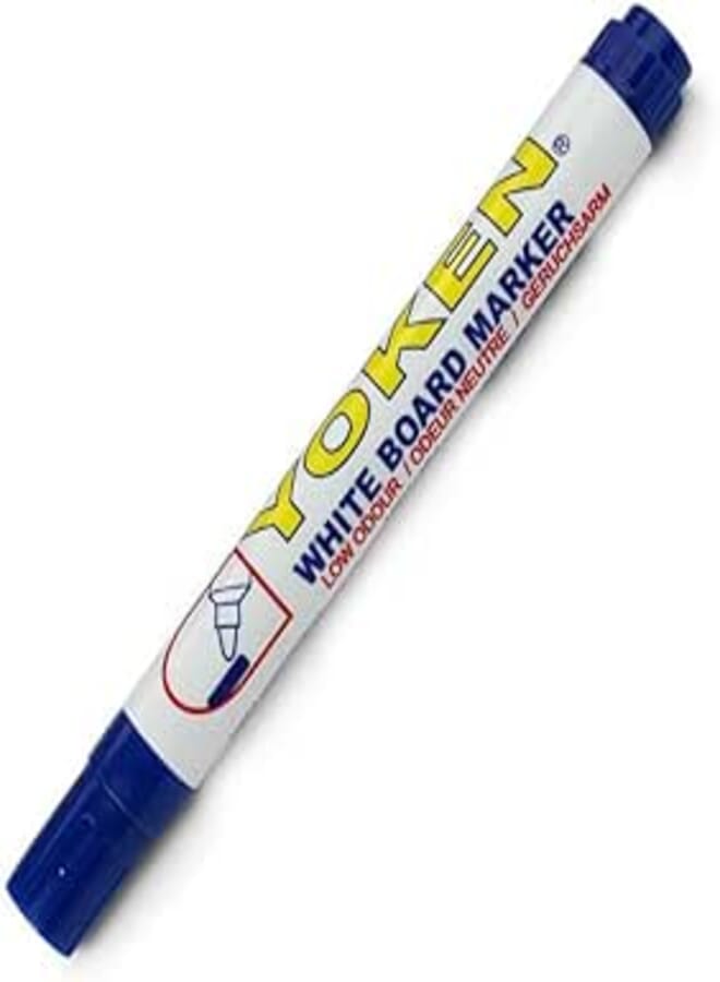 Yoken WB21 Bullet Tip Whiteboard Marker, Black